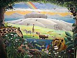 Ark Canvas Paintings - Noah's Ark Mural
